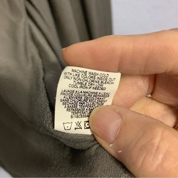 Theory Gray Lightweight Drape Front Long Sleeves Cardigan - Picture 5 of 6